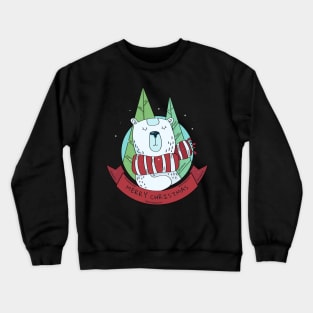 Merry Christmas Polar Bear Crewneck Sweatshirt